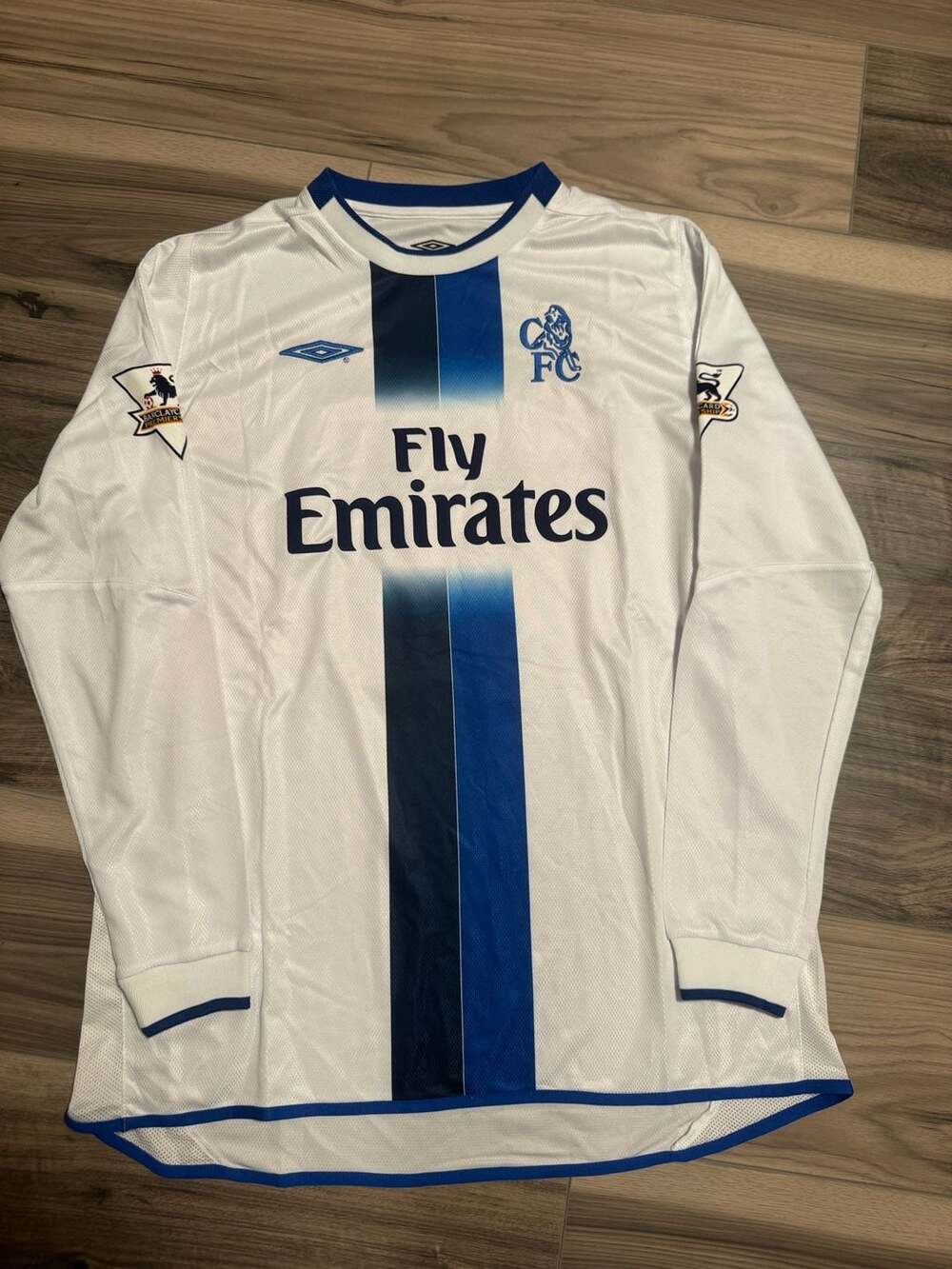 Umbro Chelsea 2003-2005 Away Long Sleeve Jersey Drogba 15 XL